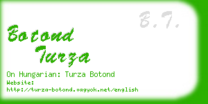 botond turza business card